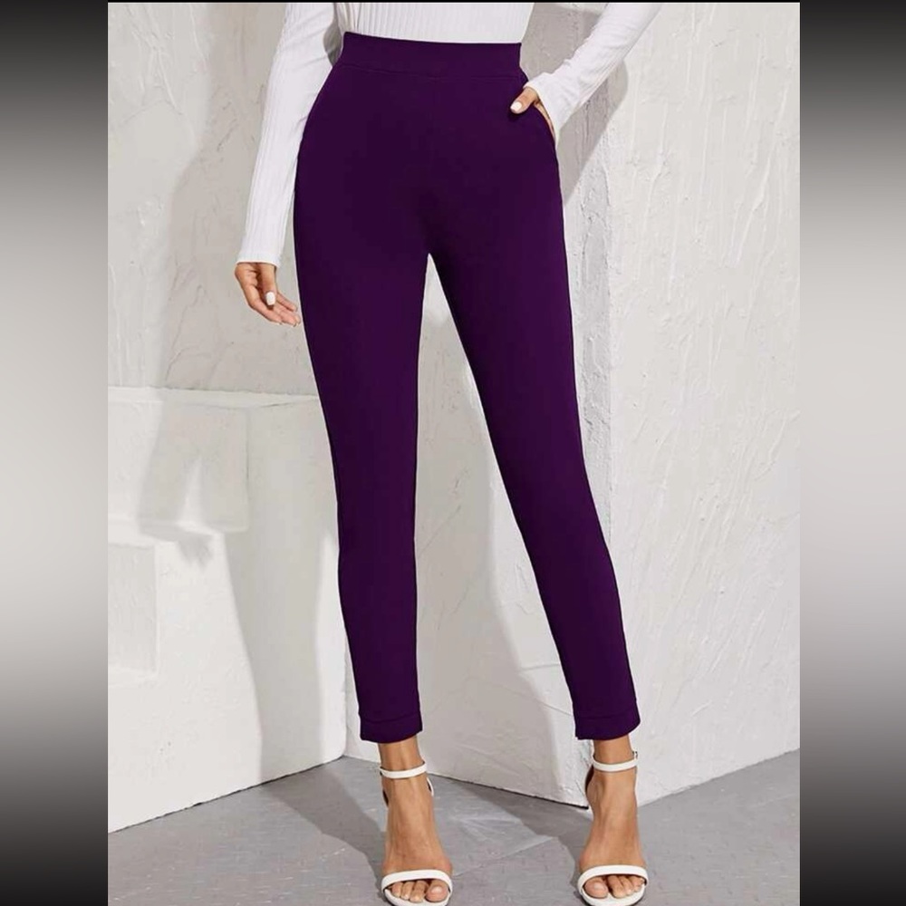 ✨(1) black elastic pants & (SOLD) Purple elastic pants